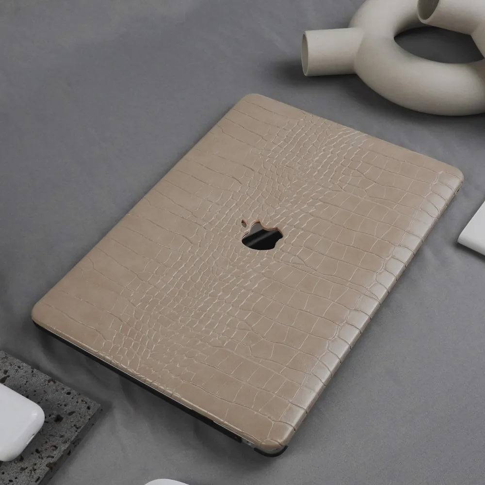Morandi Crocodile Leather Macbook Case