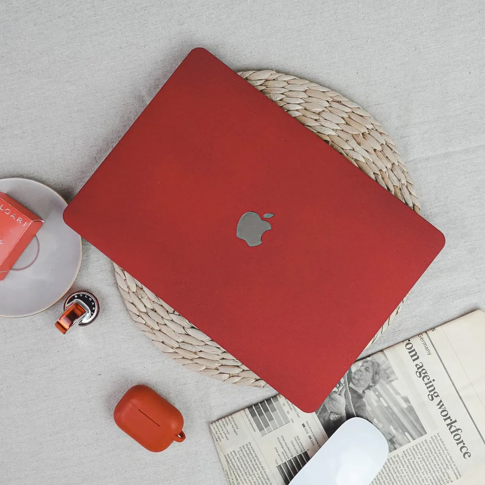 Venetian Red Frosted Macbook Case