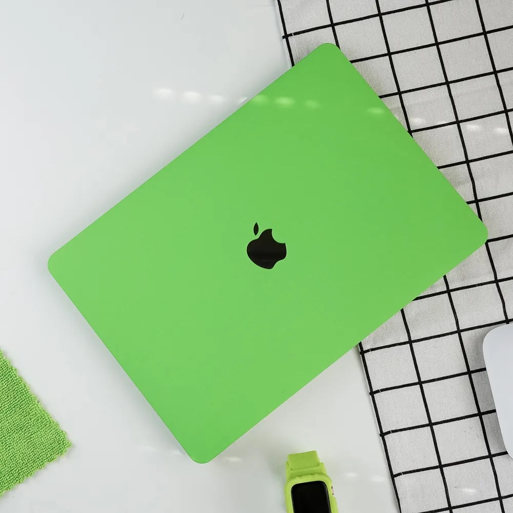 Fluorescent Green Frosted Macbook Case