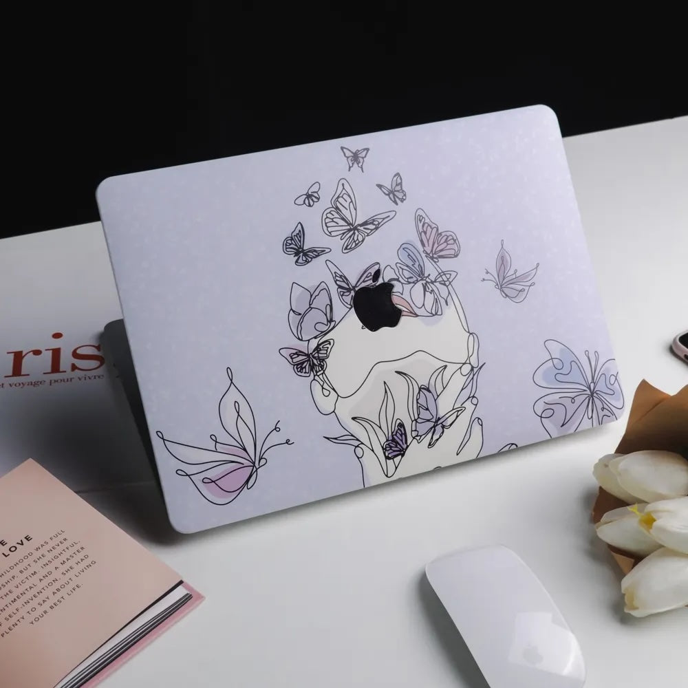 This Is Us Design - Colorful butterflies flying Macbook Case