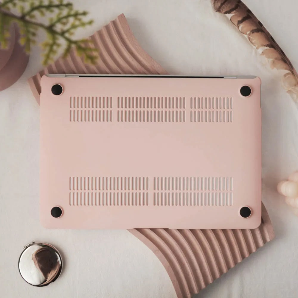 Cream Pink Macbook Case