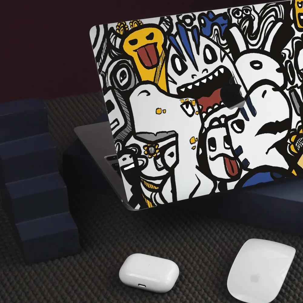 This Is Us Design - Doodle Monster Macbook Case