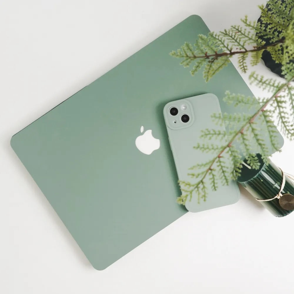 Turquoise Green Frosted Macbook Case