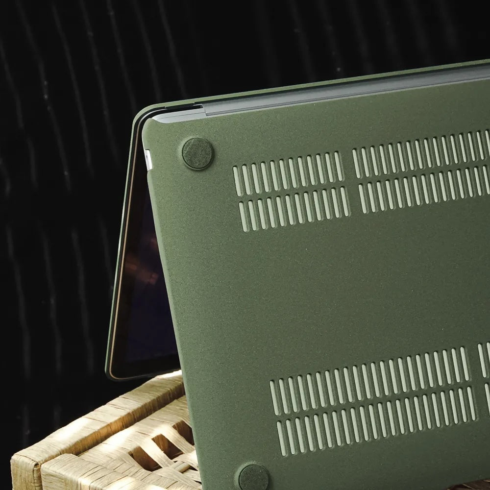 Army Green Frosted Macbook Case