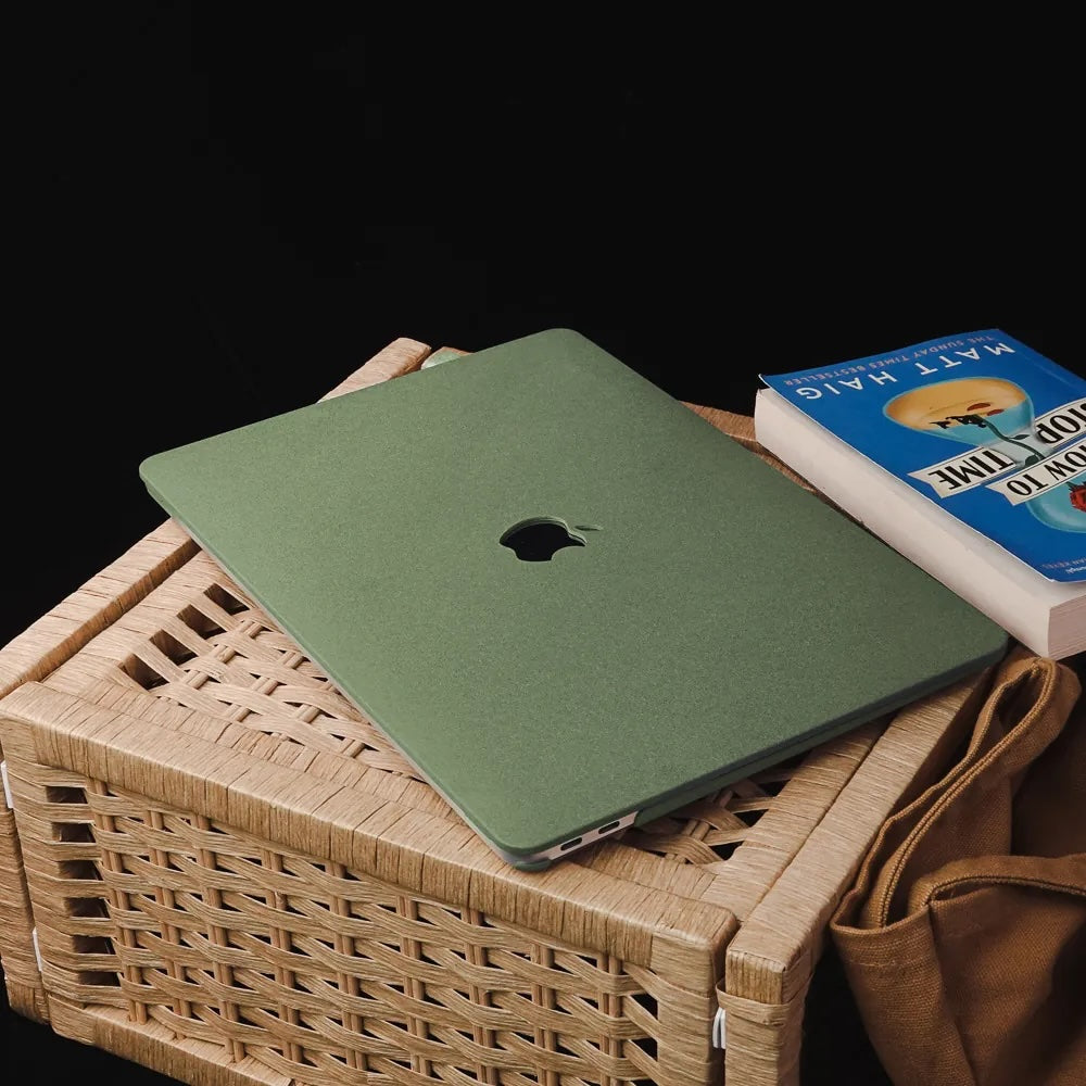 Army Green Frosted Macbook Case