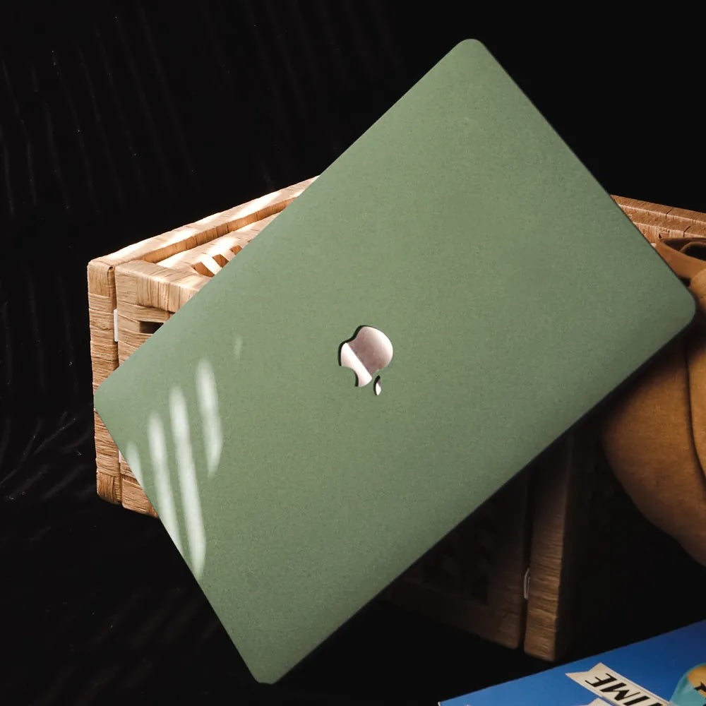 Army Green Frosted Macbook Case