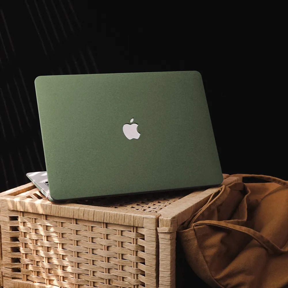 Army Green Frosted Macbook Case