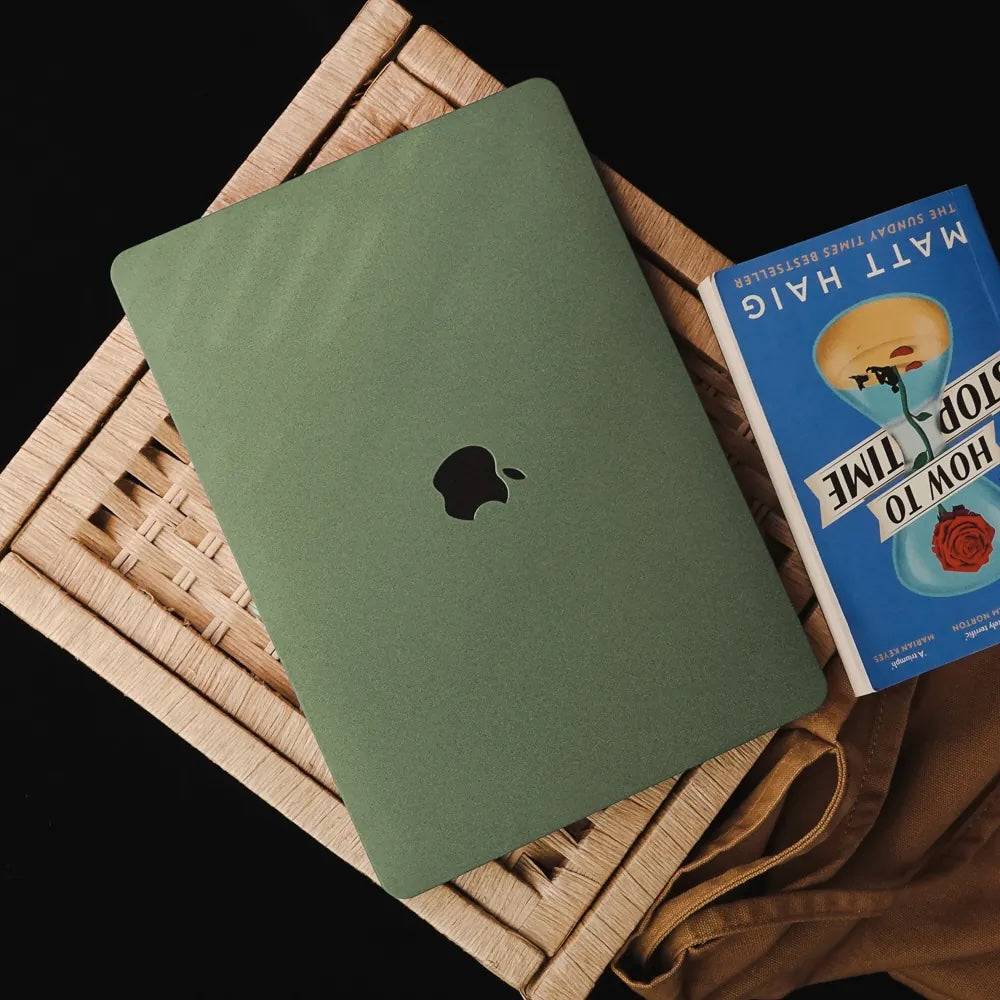 Army Green Frosted Macbook Case