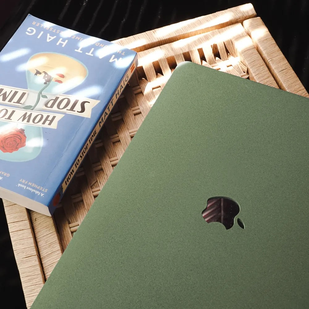 Army Green Frosted Macbook Case