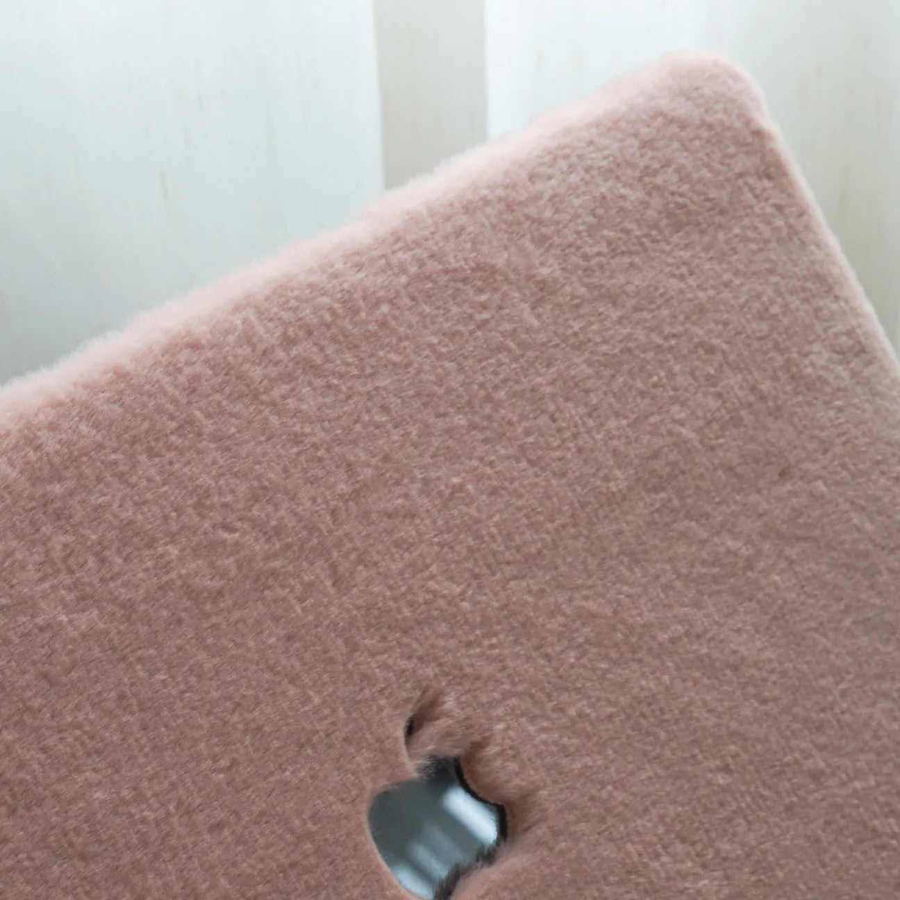 Pink Rabbit Fur Leather Macbook Case