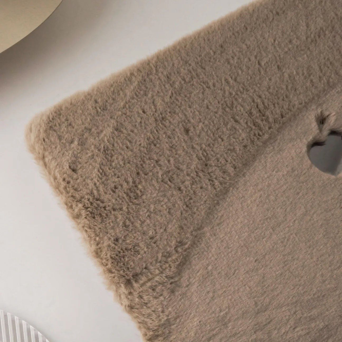 Walnut Rabbit Fur Leather Macbook Case