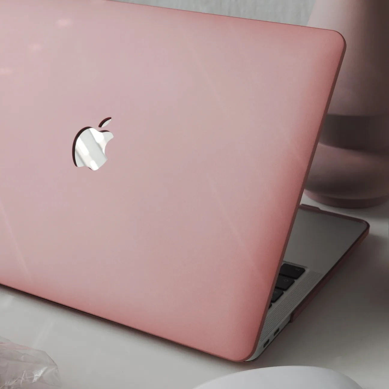 Clearance - Cream Series Glossy Pink Macbook Case