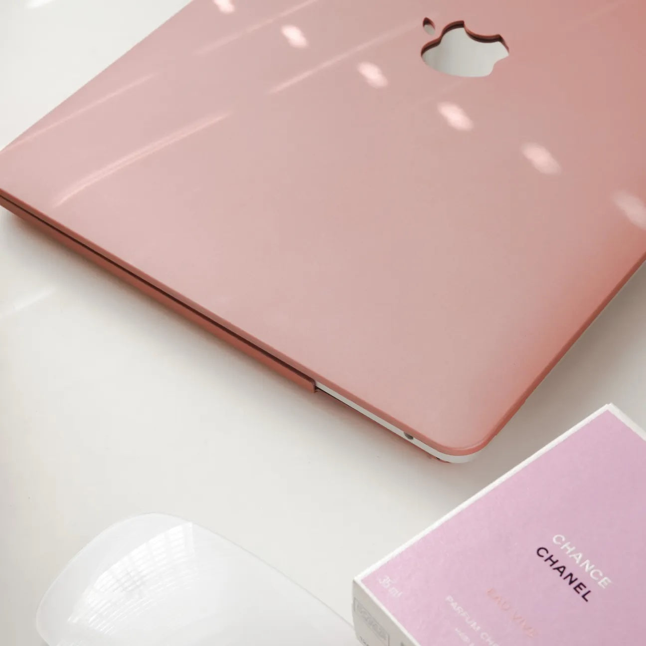 Clearance - Cream Series Glossy Pink Macbook Case