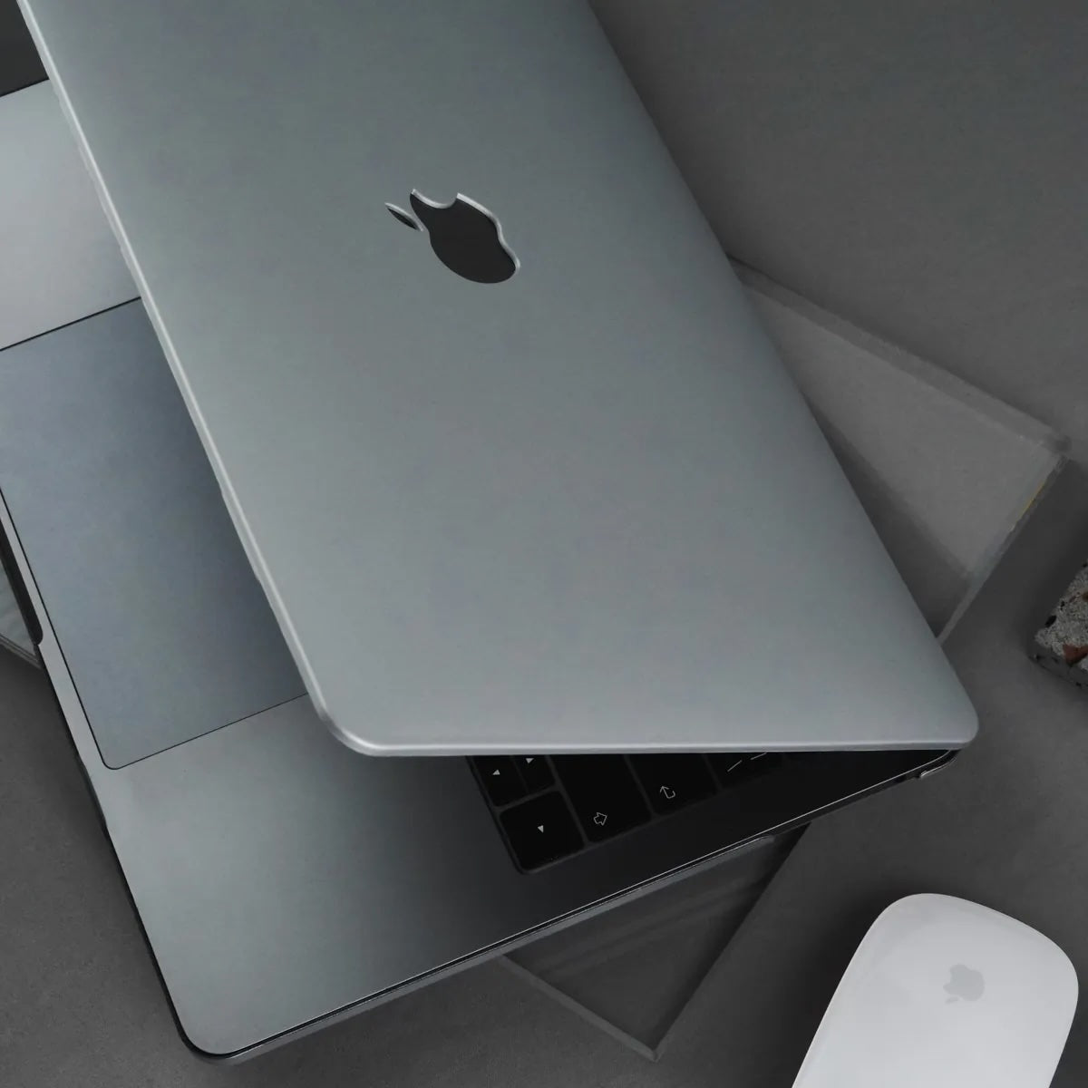 Cream Silver Macbook Case