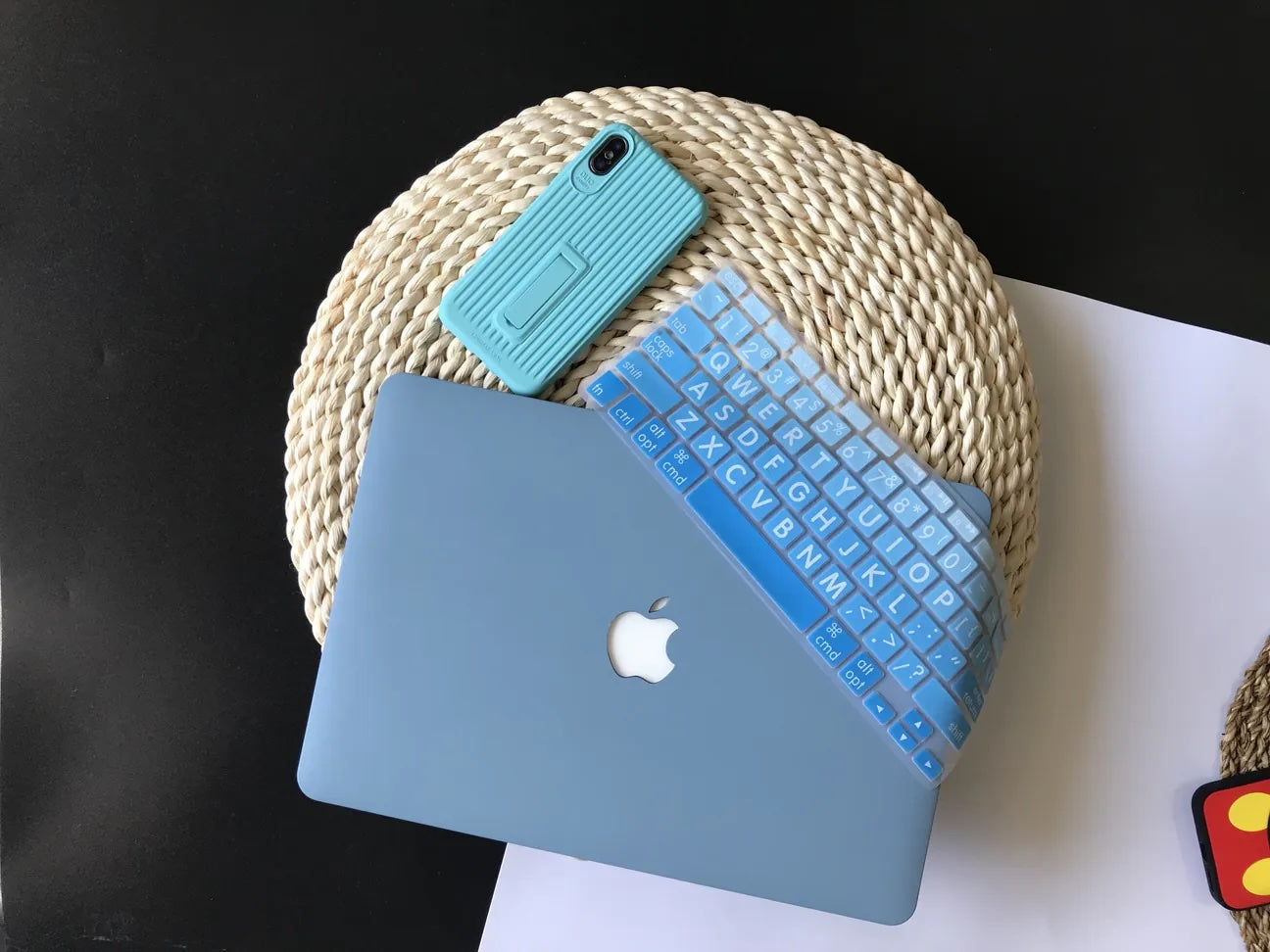 Sky blue Frosted Macbook Case