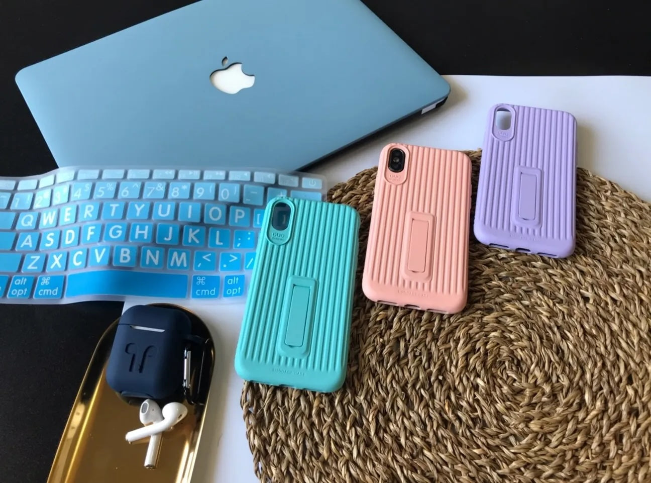 Sky blue Frosted Macbook Case