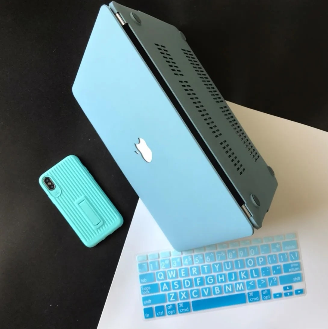 Sky blue Frosted Macbook Case