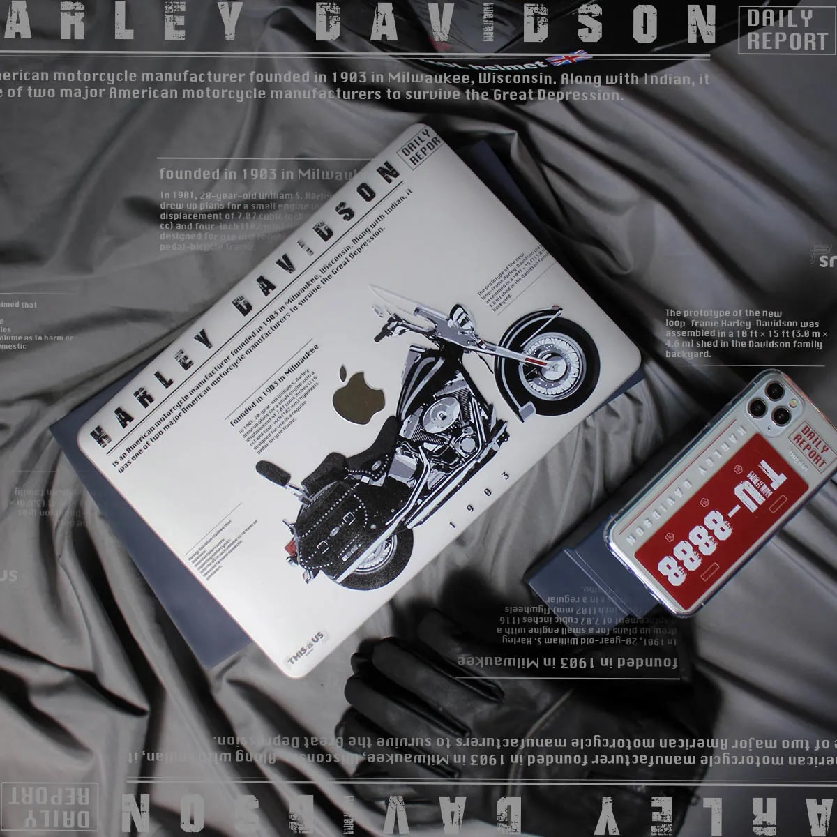 This is us design series Harley Macbook case
