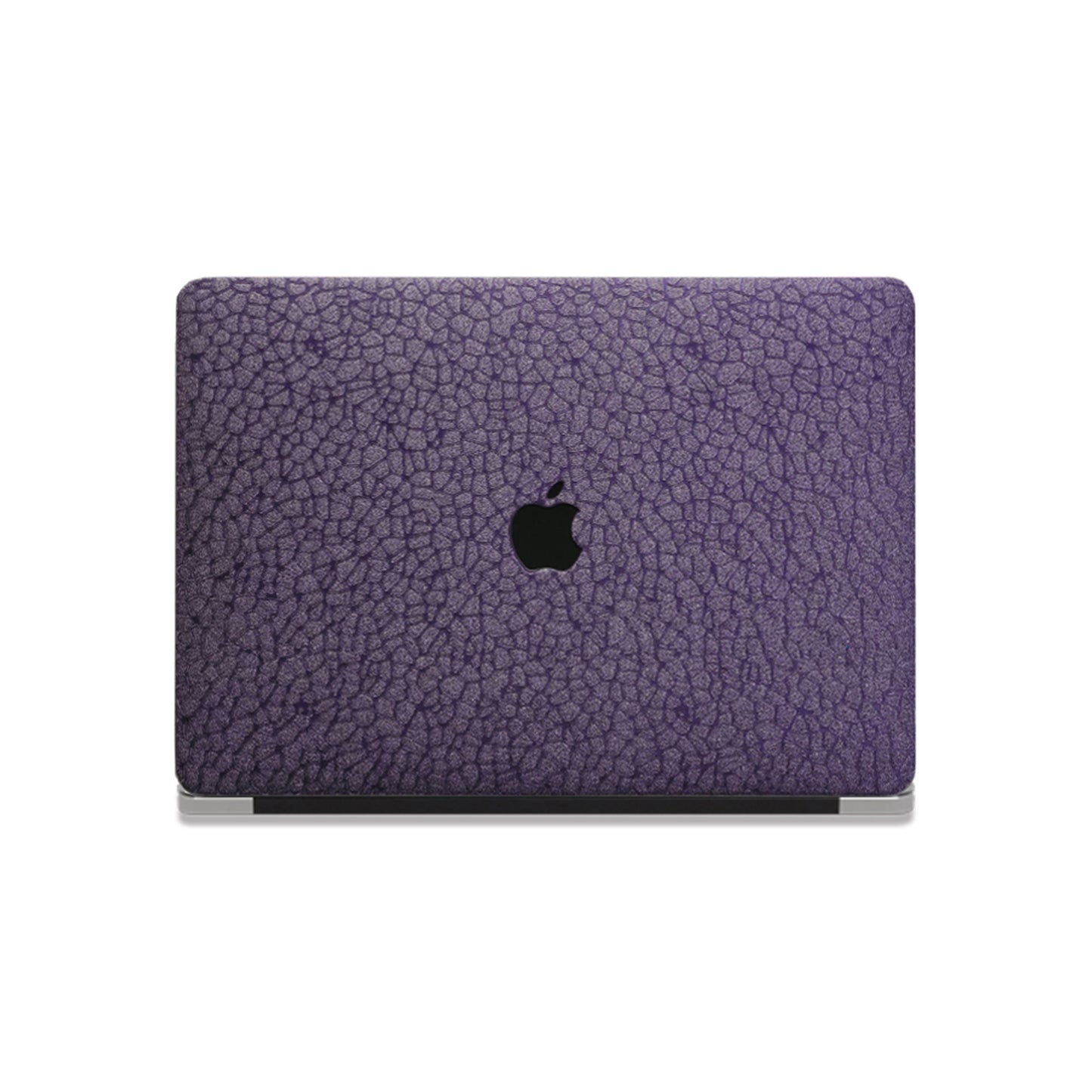 Leather pebble texture ♾ cool metallic purple finish Macbook case