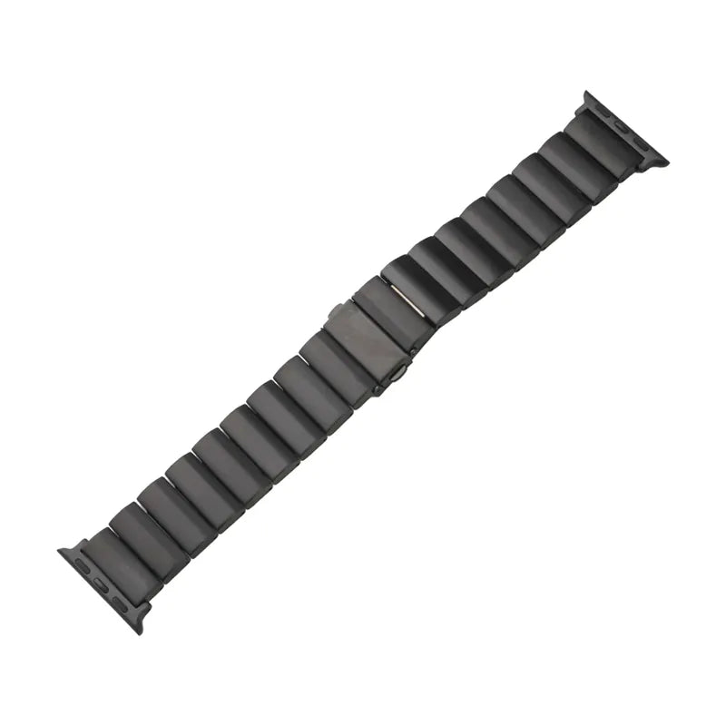 Titanium Wide Band Texture Apple Watch Band