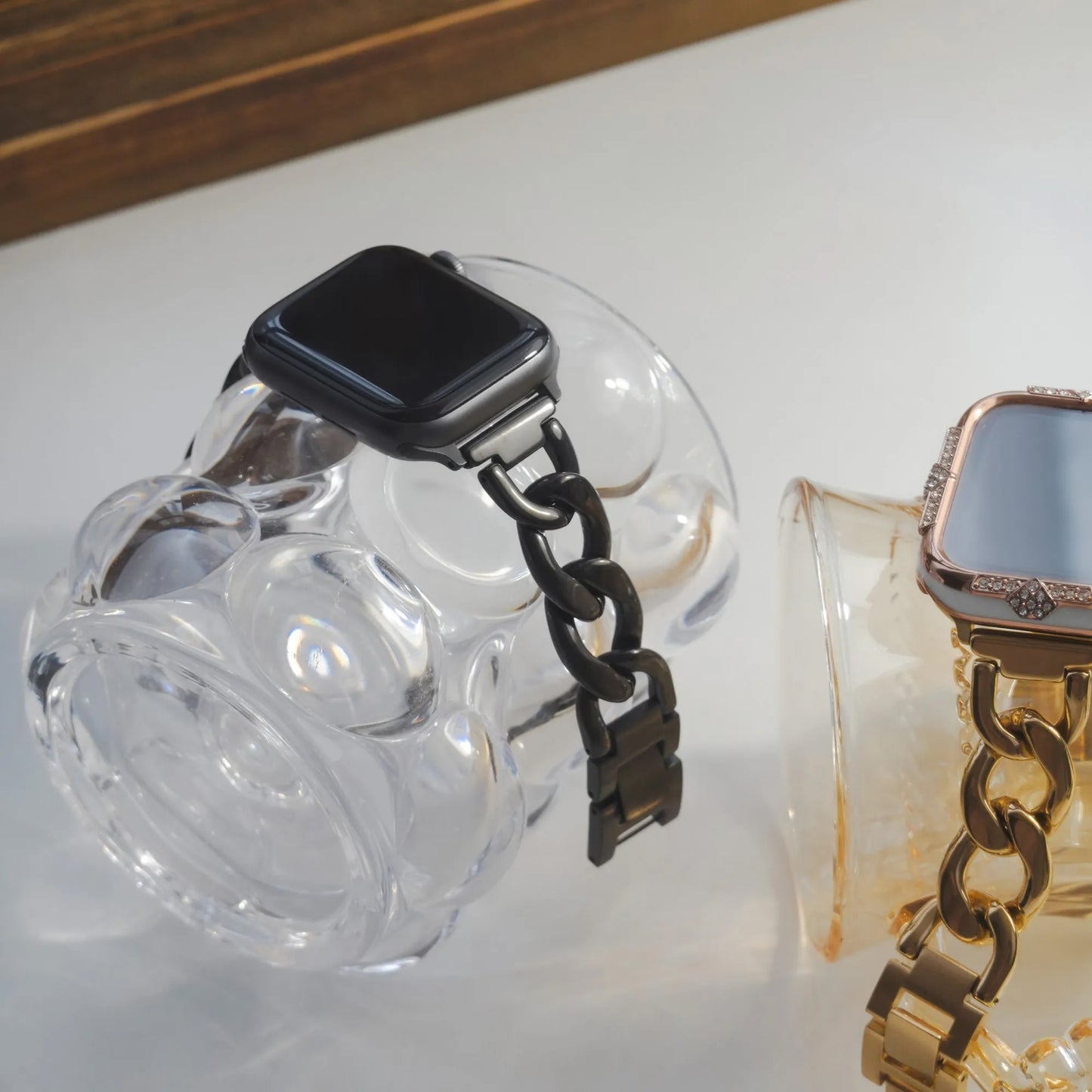 Classic Single Buckle Chain Metal Apple Watch Band