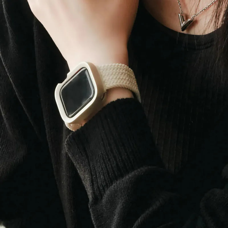 Elastic nylon magnetic closure breathable Apple Watch strap