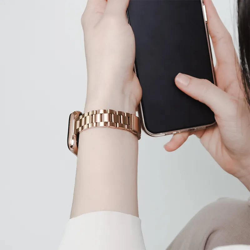 Stainless Steel Slim Apple Watch Band