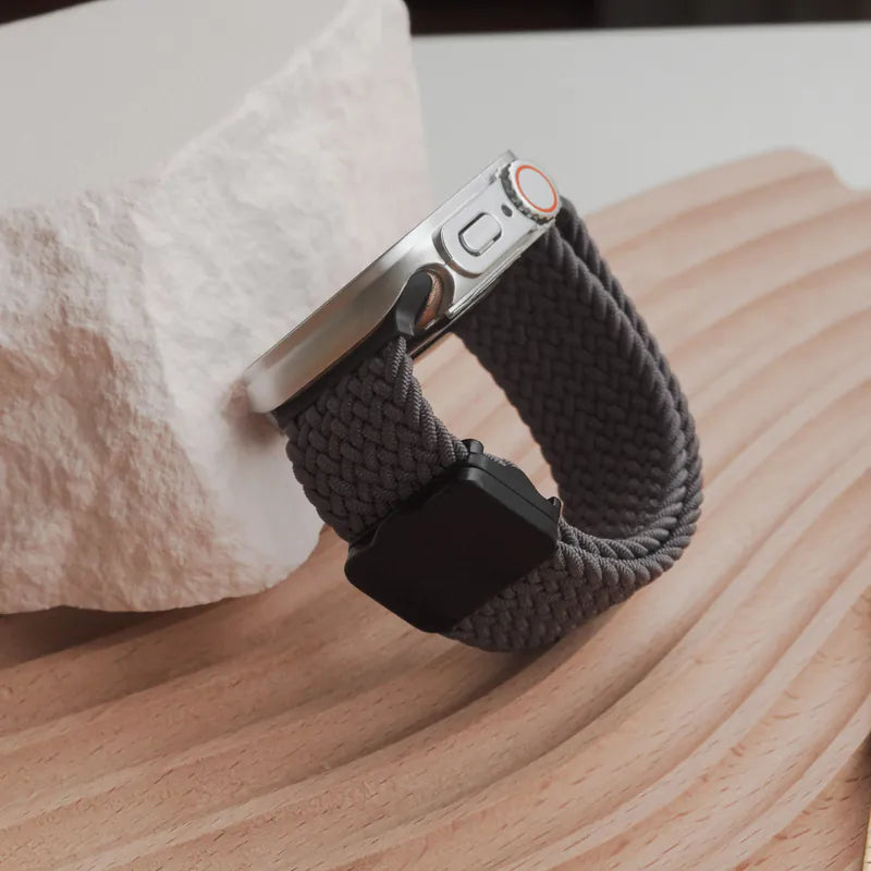 Elastic nylon magnetic closure breathable Apple Watch strap