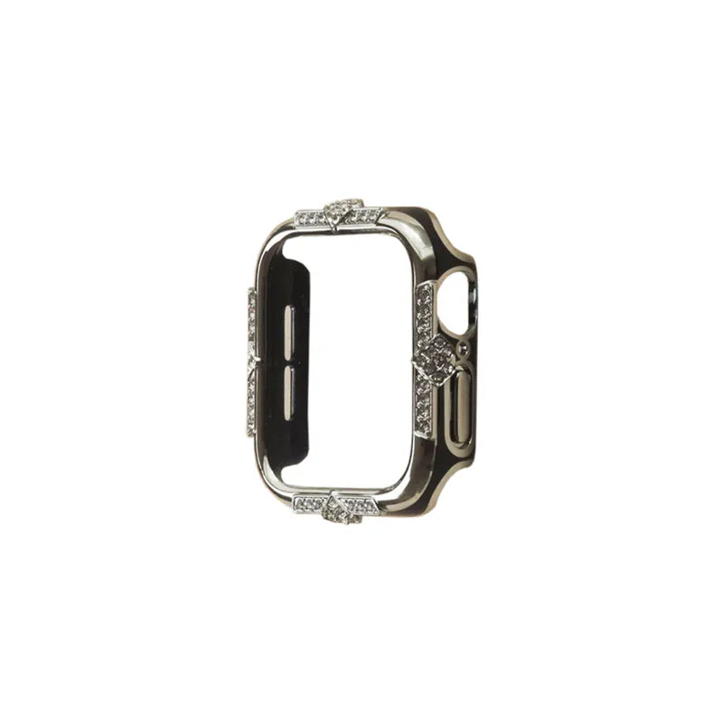Crown-Embellished Diamond 2-in-1 Protective Case for Apple Watch
