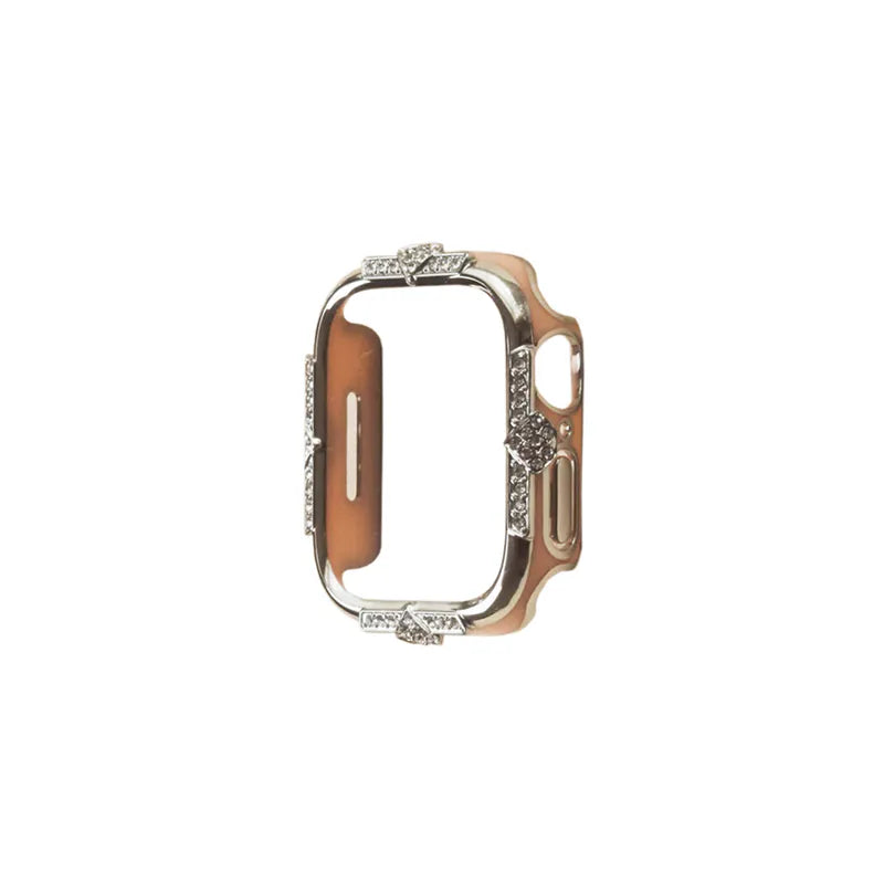 Crown-Embellished Diamond 2-in-1 Protective Case for Apple Watch