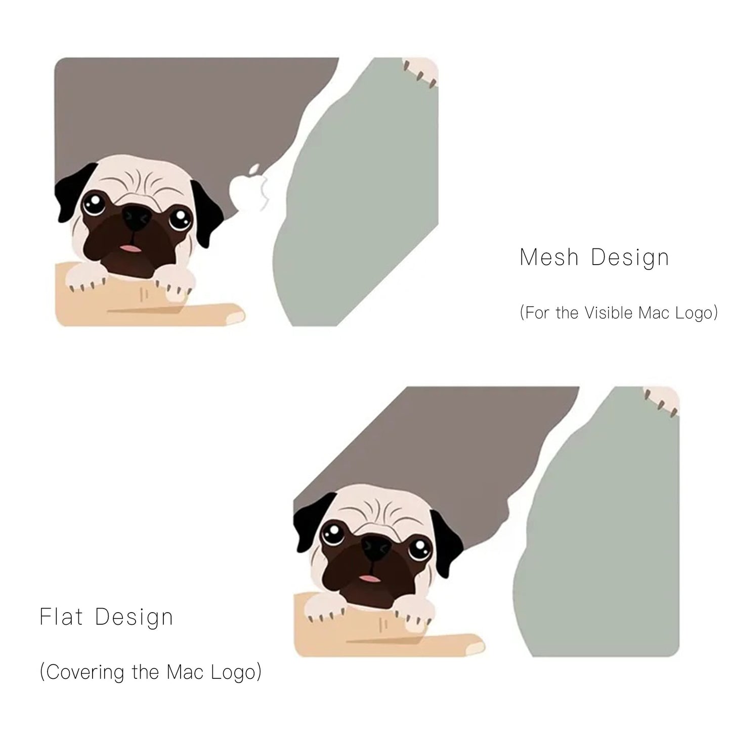 This is us design series Pug good friend Macbook case