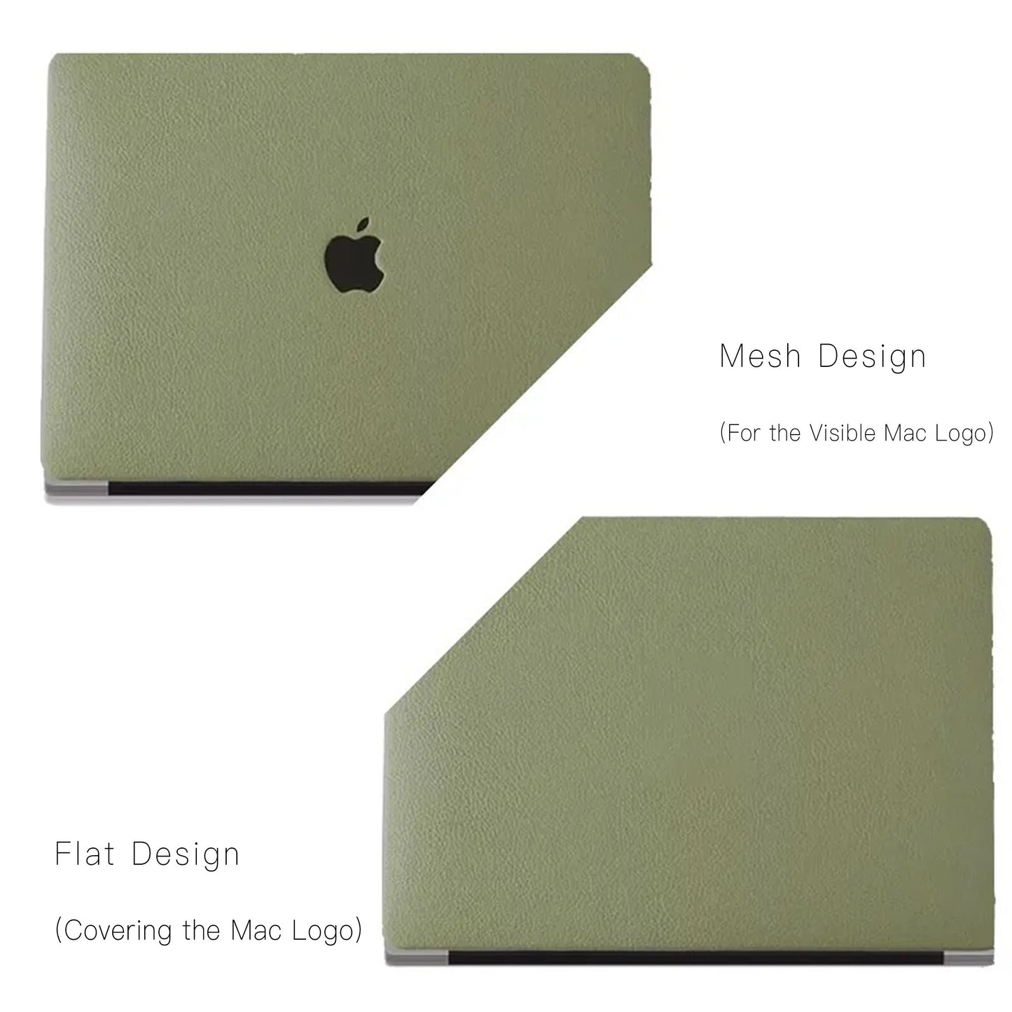 Green Lychee Peel Leather Macbook Case