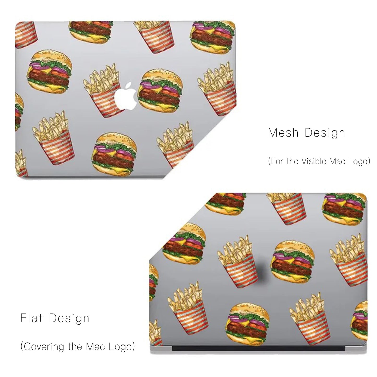 This is us design series Hamburger Fries Macbook case