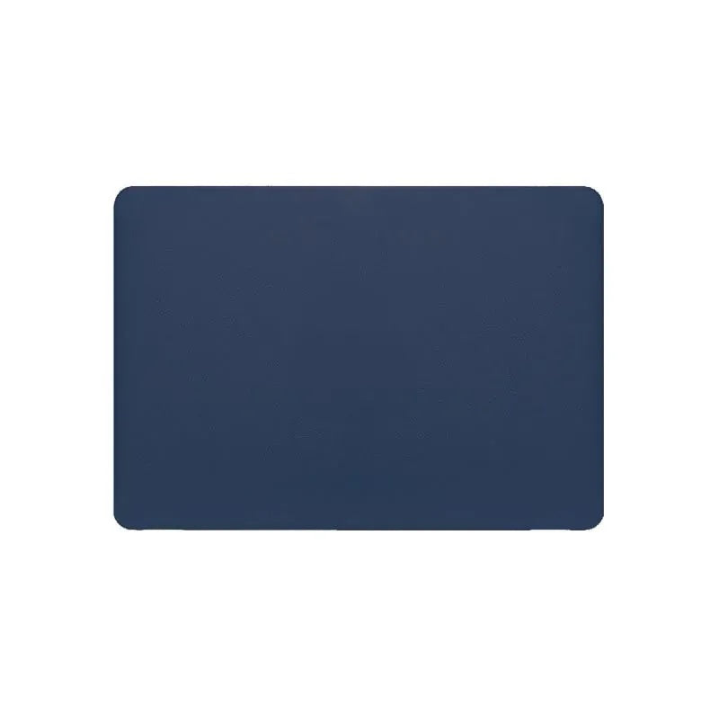 Classic Blue Litchi Leather Macbook case