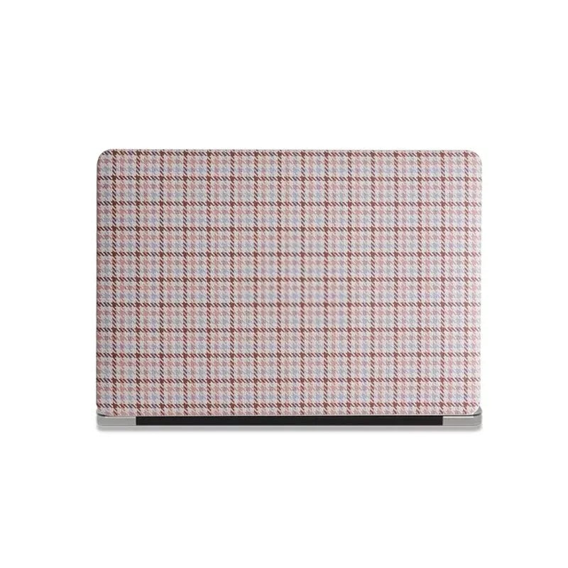 Houndstooth Leather Purple Macbook Case