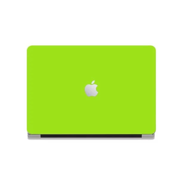 Cream Fluorescent Green Macbook Case
