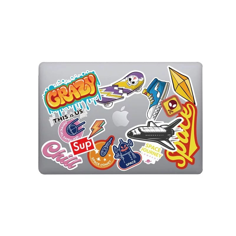This is us design series Explosion sticker - Space Macbook case