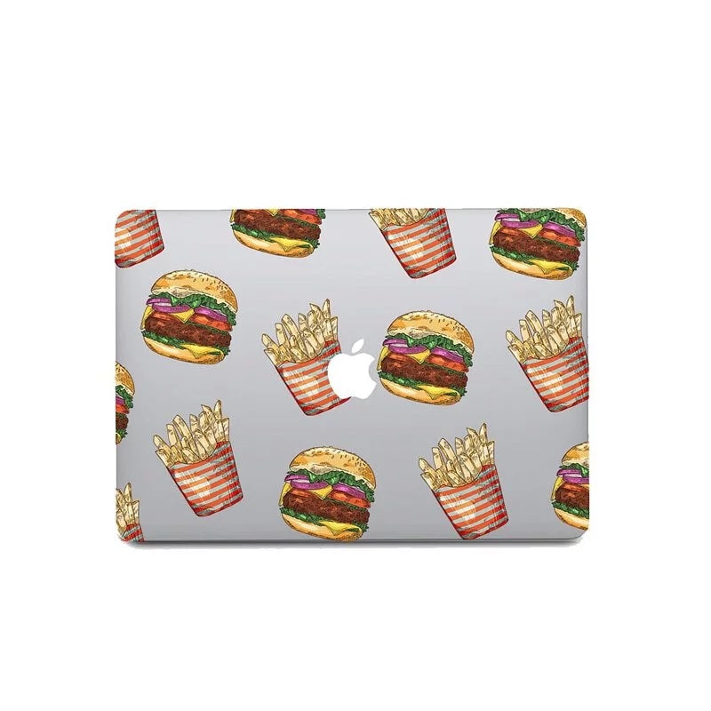 This is us design series Hamburger Fries Macbook case