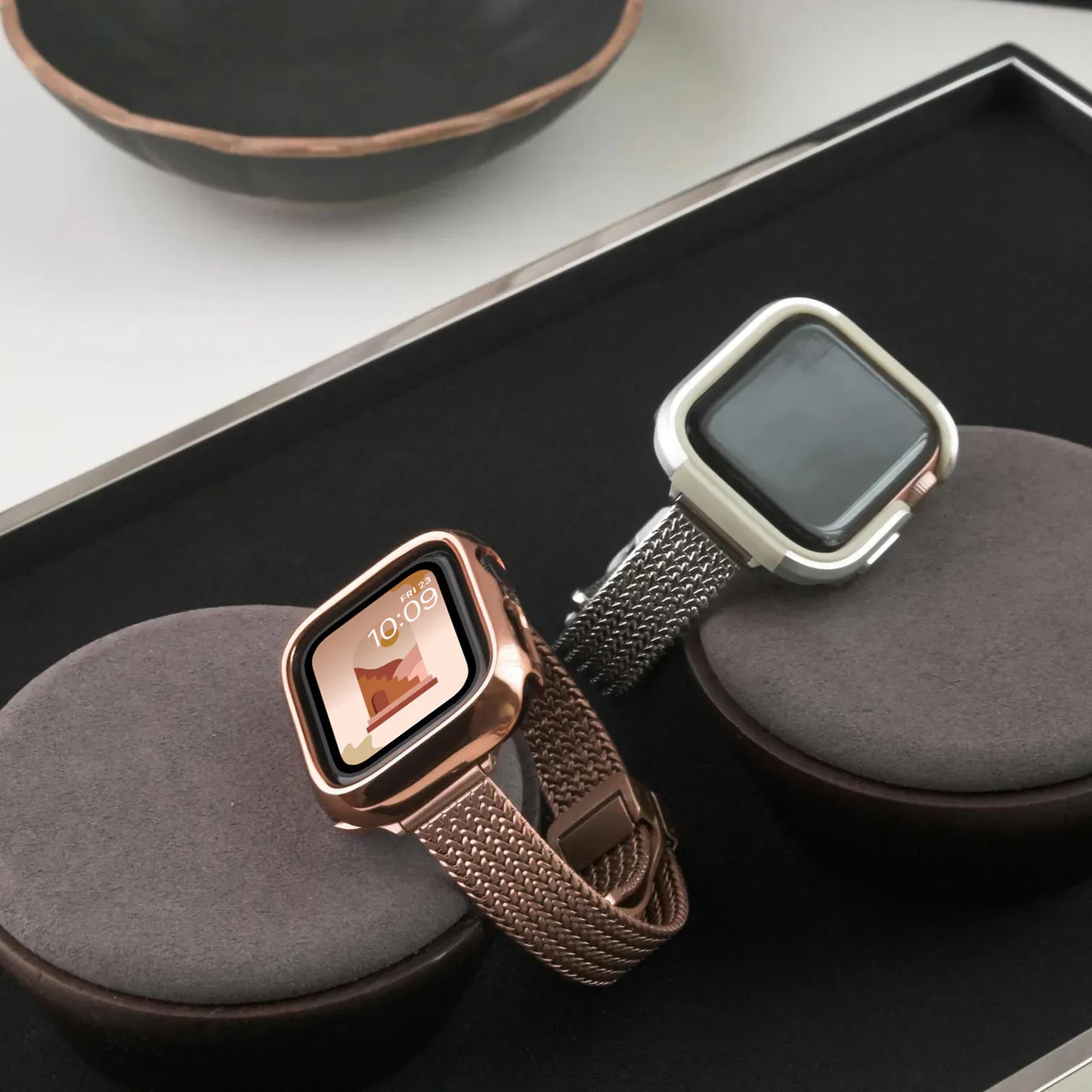 Milanese Magnetic Slim Texture Apple Watch Band