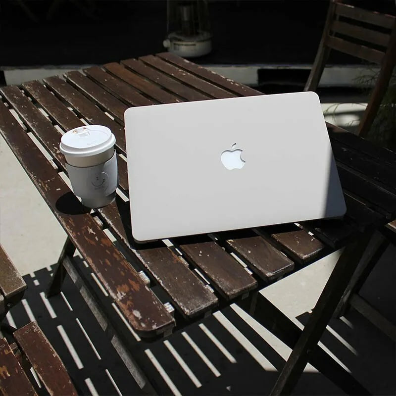 Cream Rock Grey Macbook Case