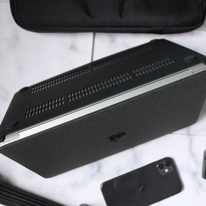 Black Frosted Macbook Case