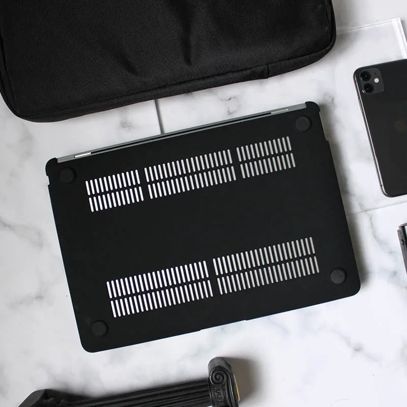 Black Frosted Macbook Case