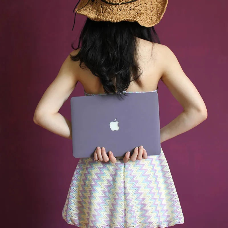 Cool Purple Frosted Macbook Case