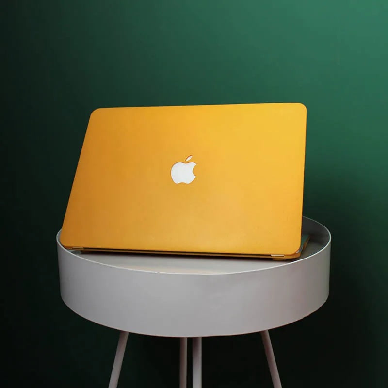 Yellow Frosted Macbook Case