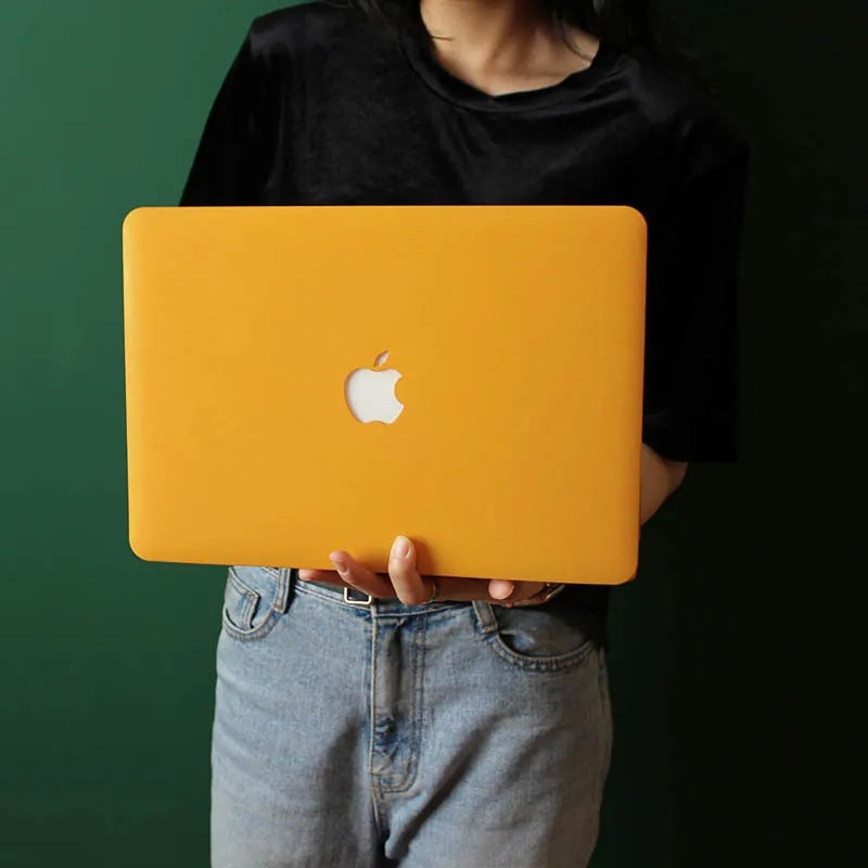 Yellow Frosted Macbook Case