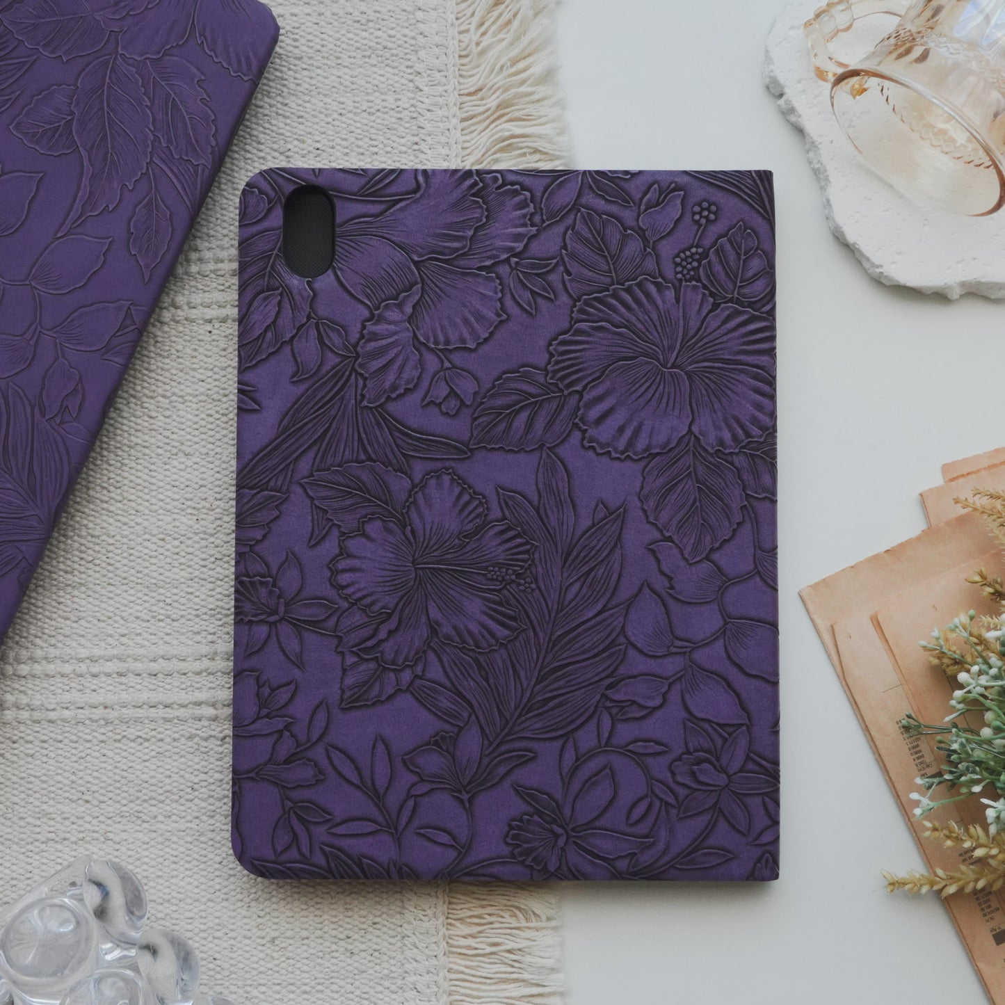 This Is Us Exquisite Embossing ♾ Cool Purple Pencil Magnetic Slot iPad Case