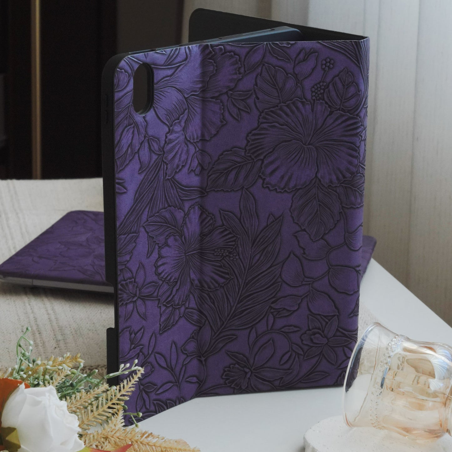 This Is Us Exquisite Embossing ♾ Cool Purple Pencil Magnetic Slot iPad Case