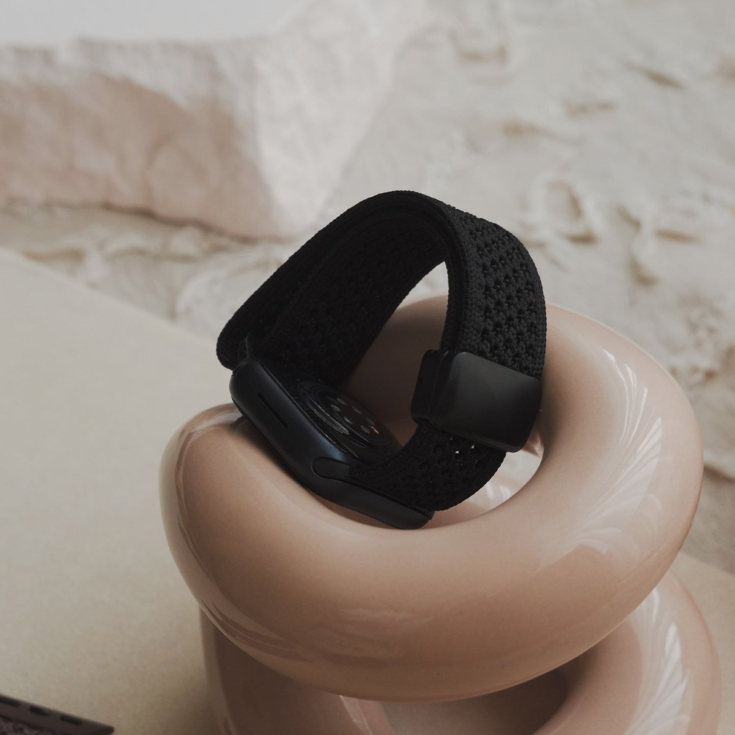 Delicate Woven Elastic Nylon Apple Watch Band