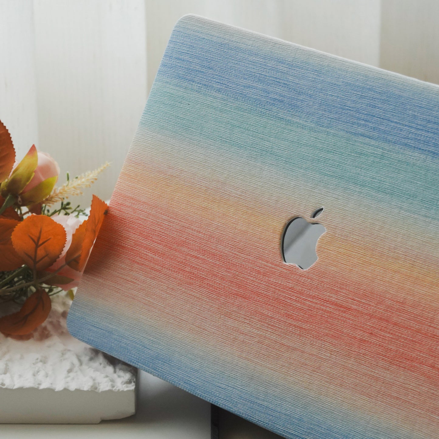 This is us Exquisite Leather ♾ Rainbow Striped Mac Case