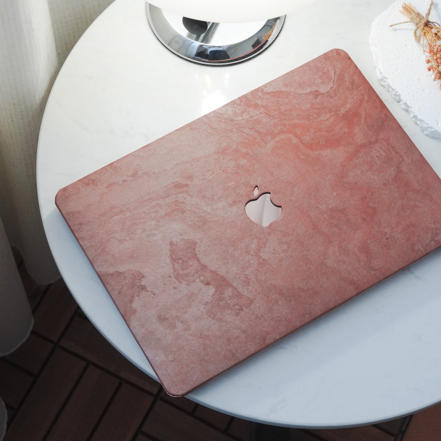 Marble ♾ Pink Textured elegance for your Mac case